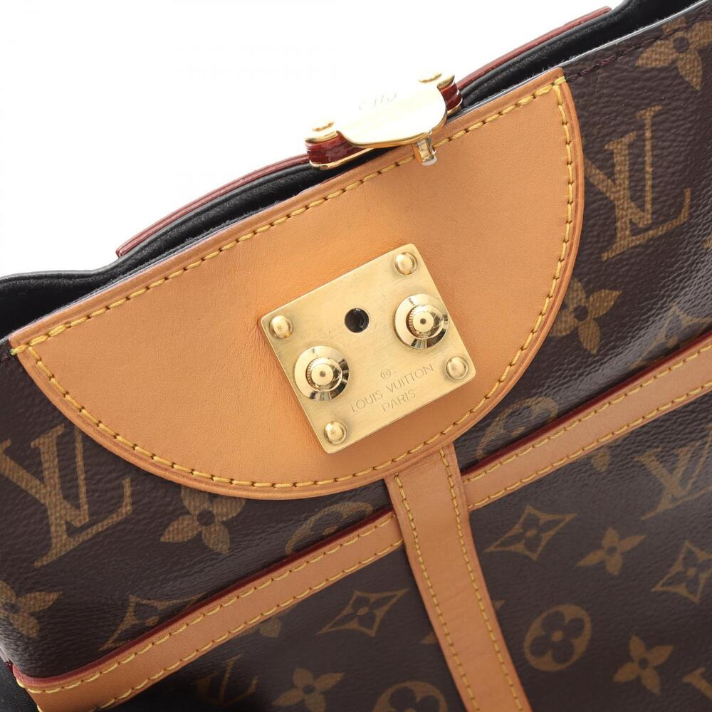 Louis Vuitton Bag Brown Monogram Leather Handbag Duffle Canvas - Picture 7 of 7
